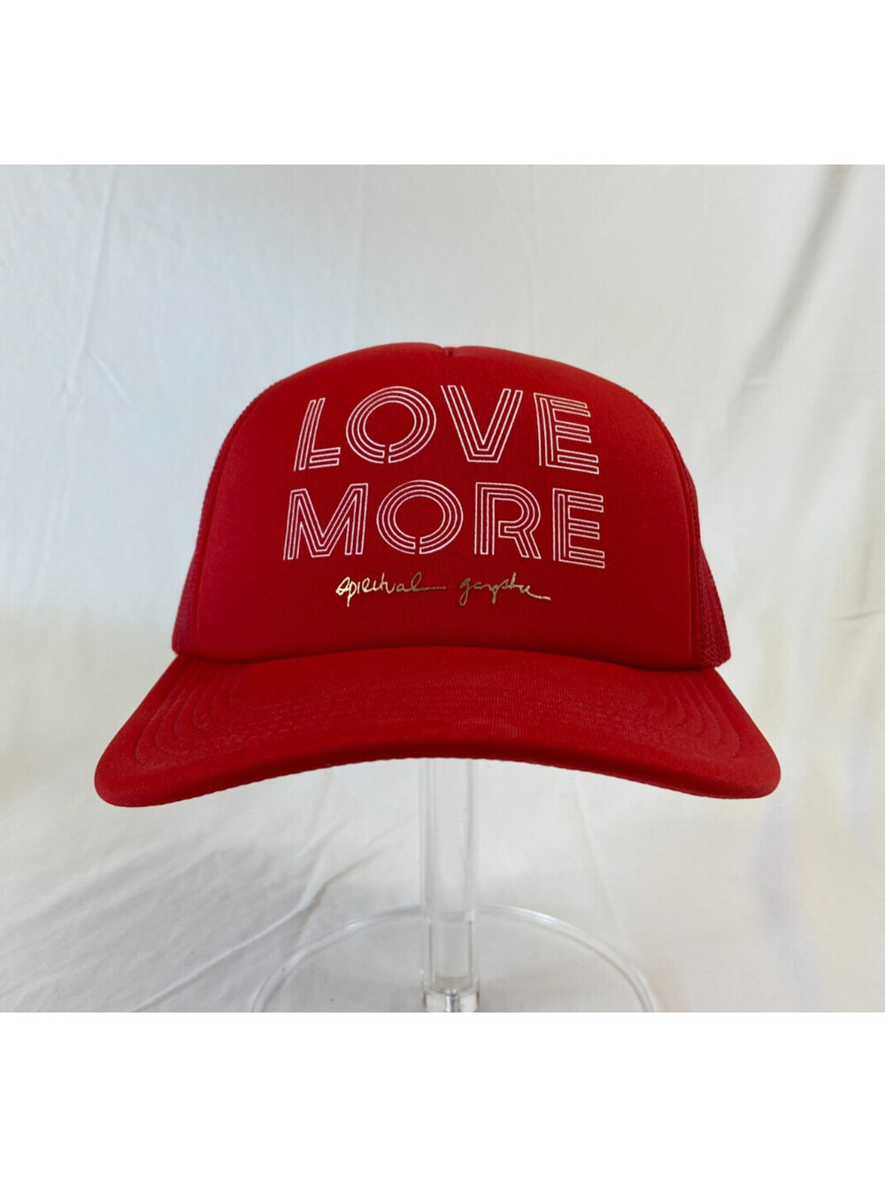 Womens Love More Spiritual Gangster Baseball Cap Snapback Trucker Hat Mesh Back